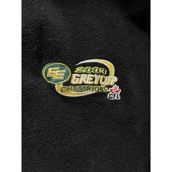 PUMA Edmonton Eskimos 2003 Grey Cup Champions Mens XL 1/4 Zip Fleece Jacket VTG - Picture 2 of 9